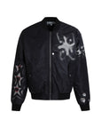 LÉVITER & DND4DES Graffiti Embroidered Dog Bomber Jacket