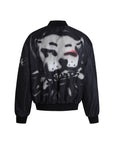 LÉVITER & DND4DES Graffiti Embroidered Dog Bomber Jacket