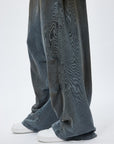 LÉVITER & Distressed Crinkled Baggy Sweatpants