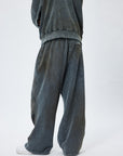 LÉVITER & Distressed Crinkled Baggy Sweatpants