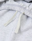 LÉVITER Wide Cropped Pants Heather Grey