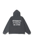 LÉVITER Wrecked Acid Wash Hoodie - Coming soon