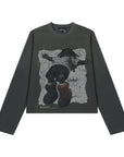 LÉVITER Cropped Thermal Long Sleeve — Charcoal