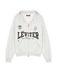 Léviter College Zip Hoodie – Heather Grey