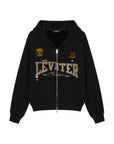Léviter College Graphic Zip Hoodie – Black