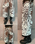 LÉVITER & REGEN ZONE 25SS “RIOT” Mist White Ice-Silk Crinkle Pants