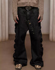LÉVITER & DND4DES Stacked Button Fly Denim
