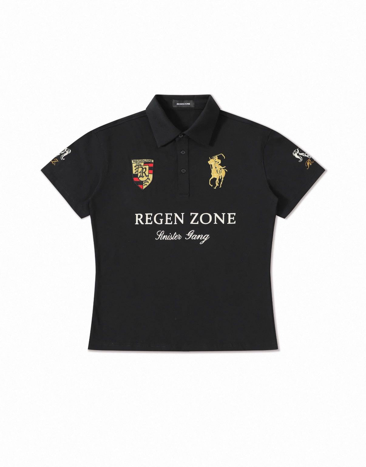 LÉVITER &amp; REGEN ZONE POLO T-SHIRT
