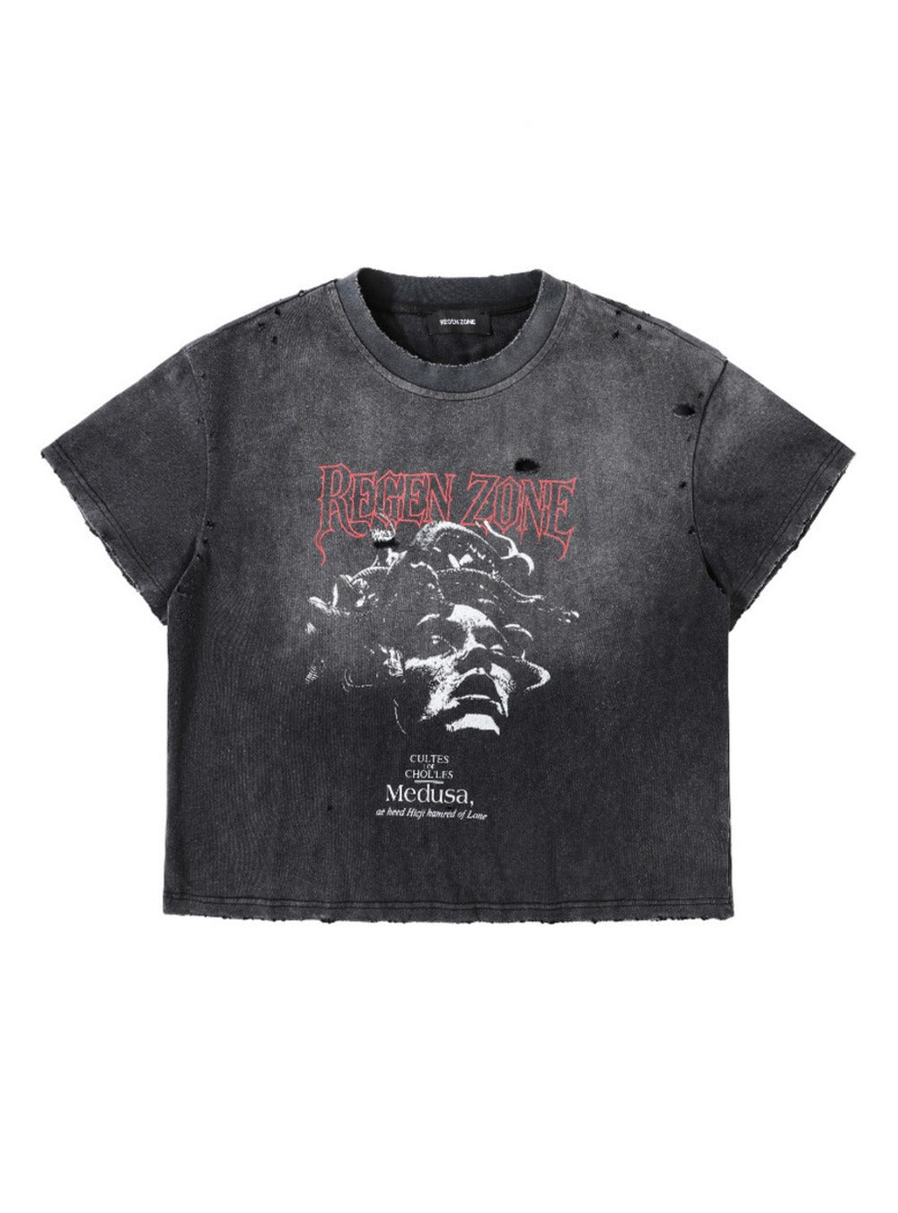 Washed Medusa Boxy Fit T-shirt