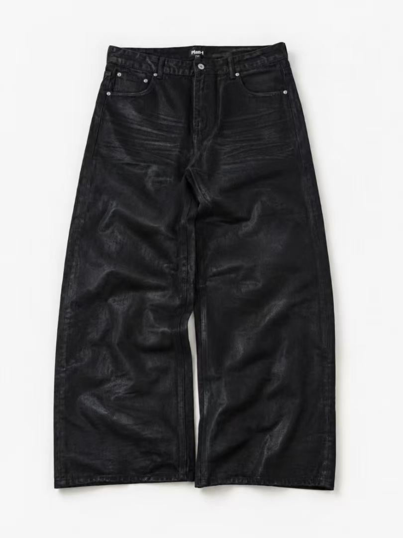 LÉVITER &amp; Plan.T Waxed Denim Baggy