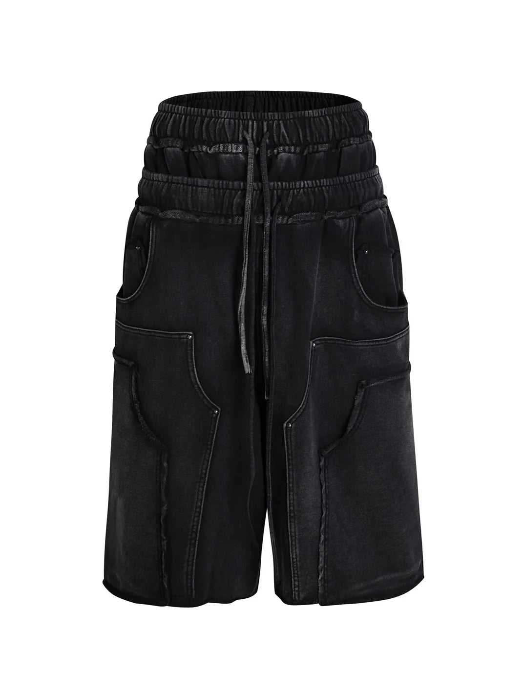 LÉVITER &amp; DND4DES Dual Waist Washed Shorts