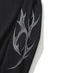 LÉVITER & Dagger Tribal Logo Hood Zip Up BLACK