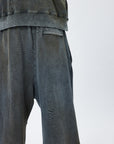 LÉVITER & Distressed Crinkled Baggy Sweatpants