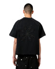 LÉVITER & ADVENES Black Interlace T-Shirt