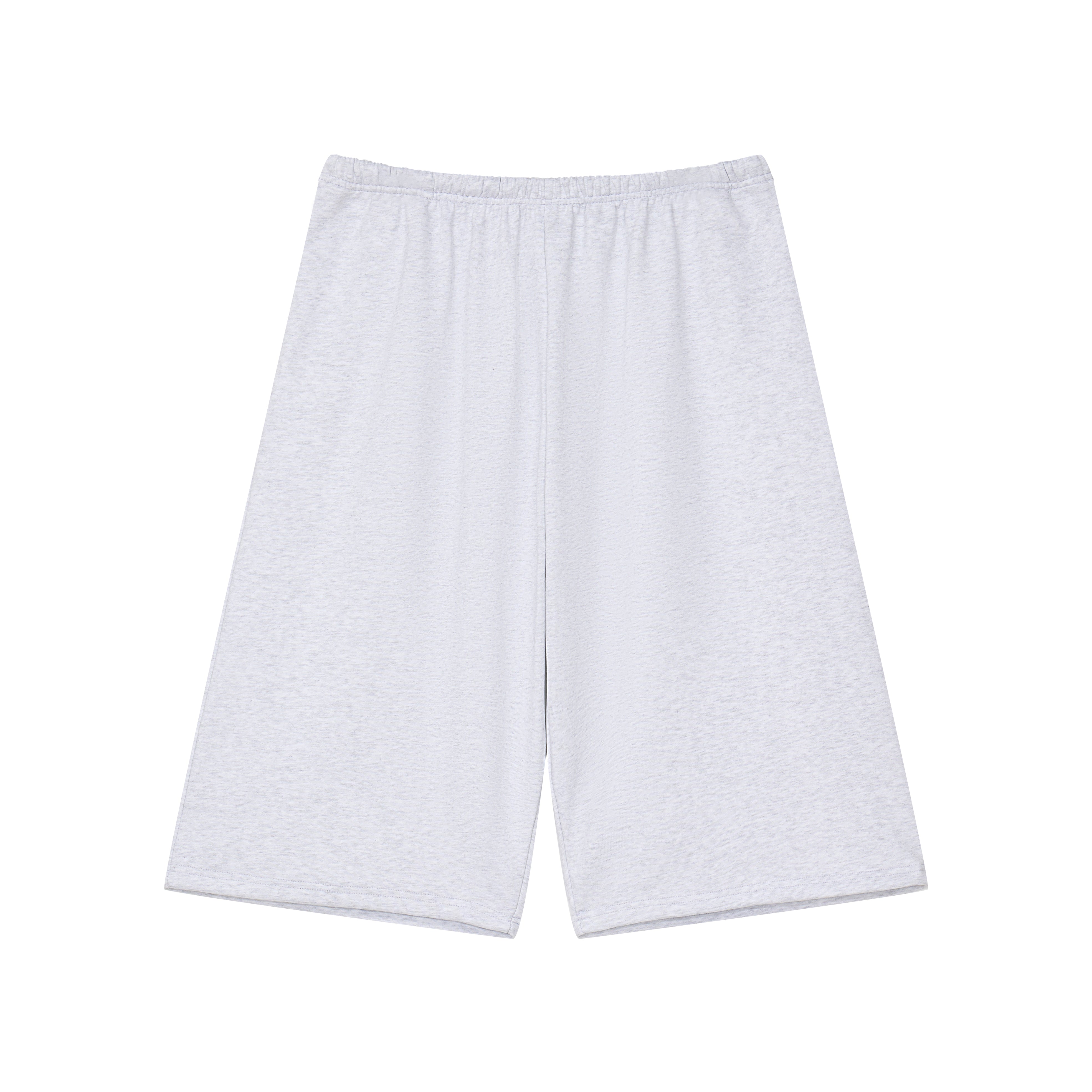 LÉVITER Wide Cropped Pants Heather Grey