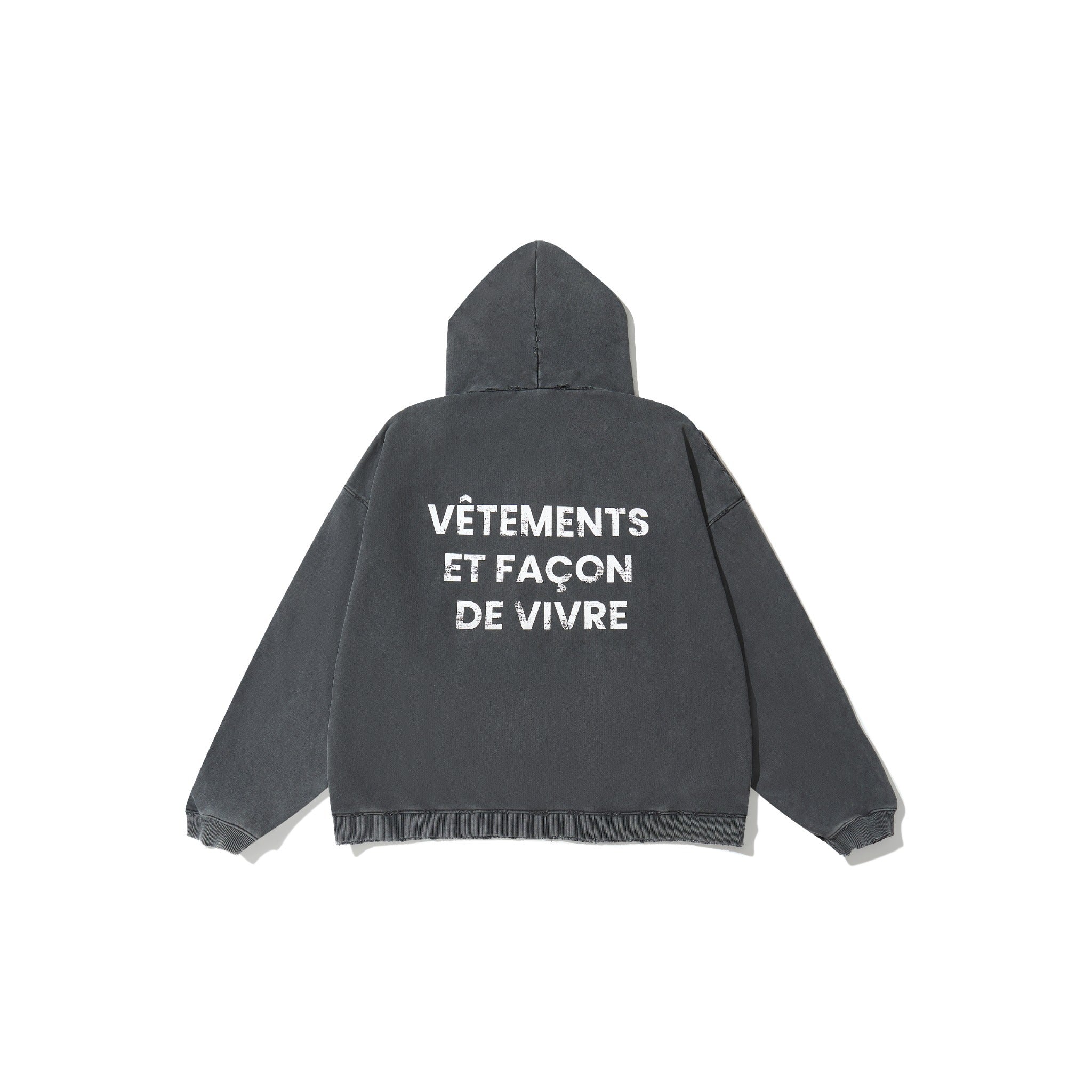 LÉVITER Wrecked Acid Wash Hoodie - Coming soon