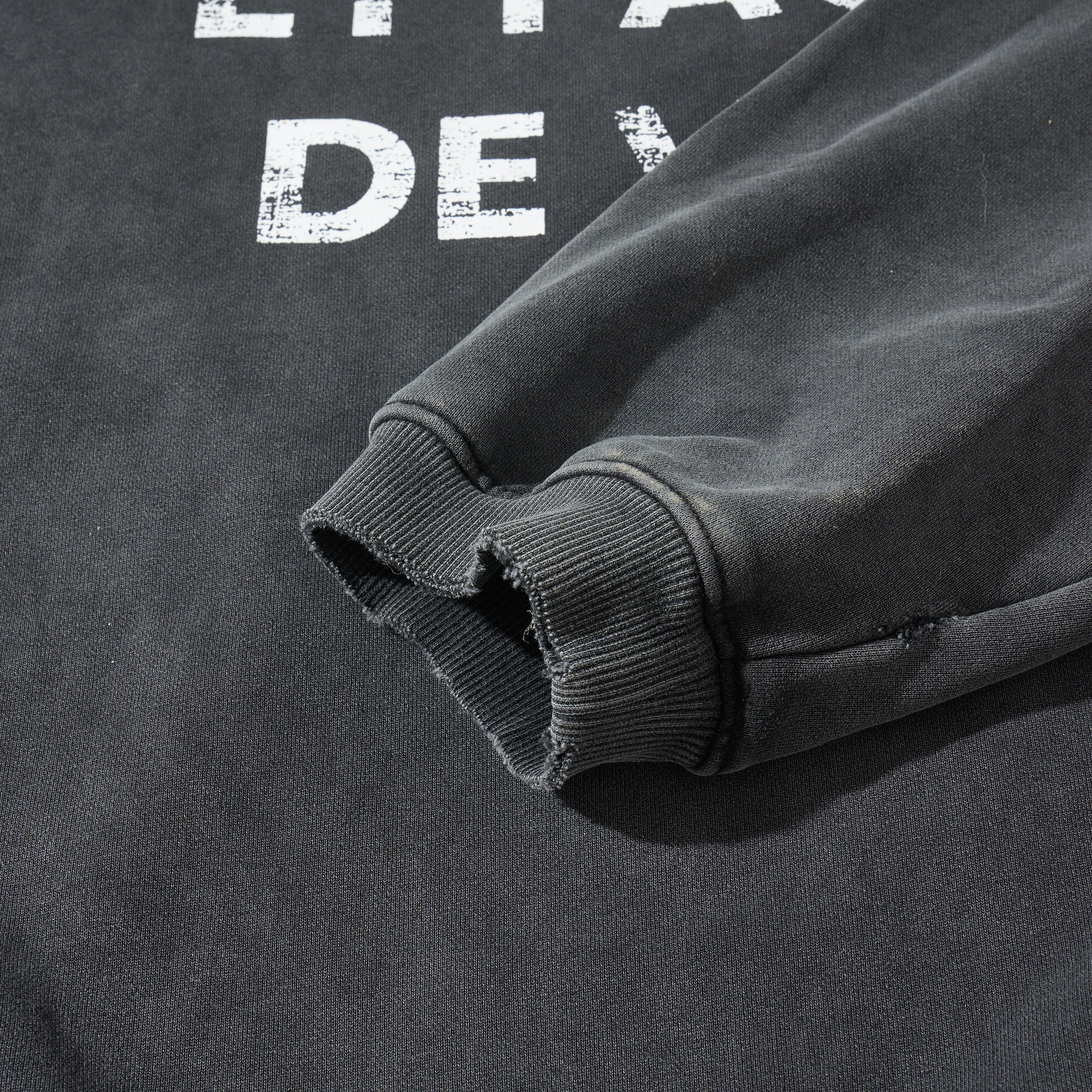 LÉVITER Wrecked Acid Wash Hoodie - Coming soon