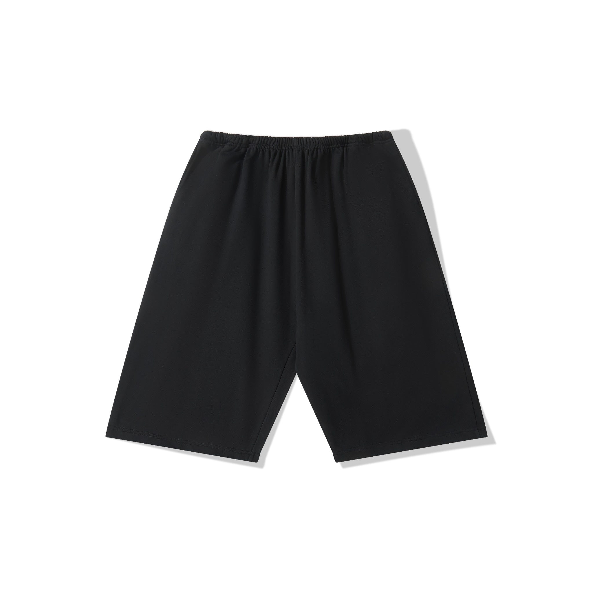 LÉVITER Essential Longline Sweat Shorts – Black