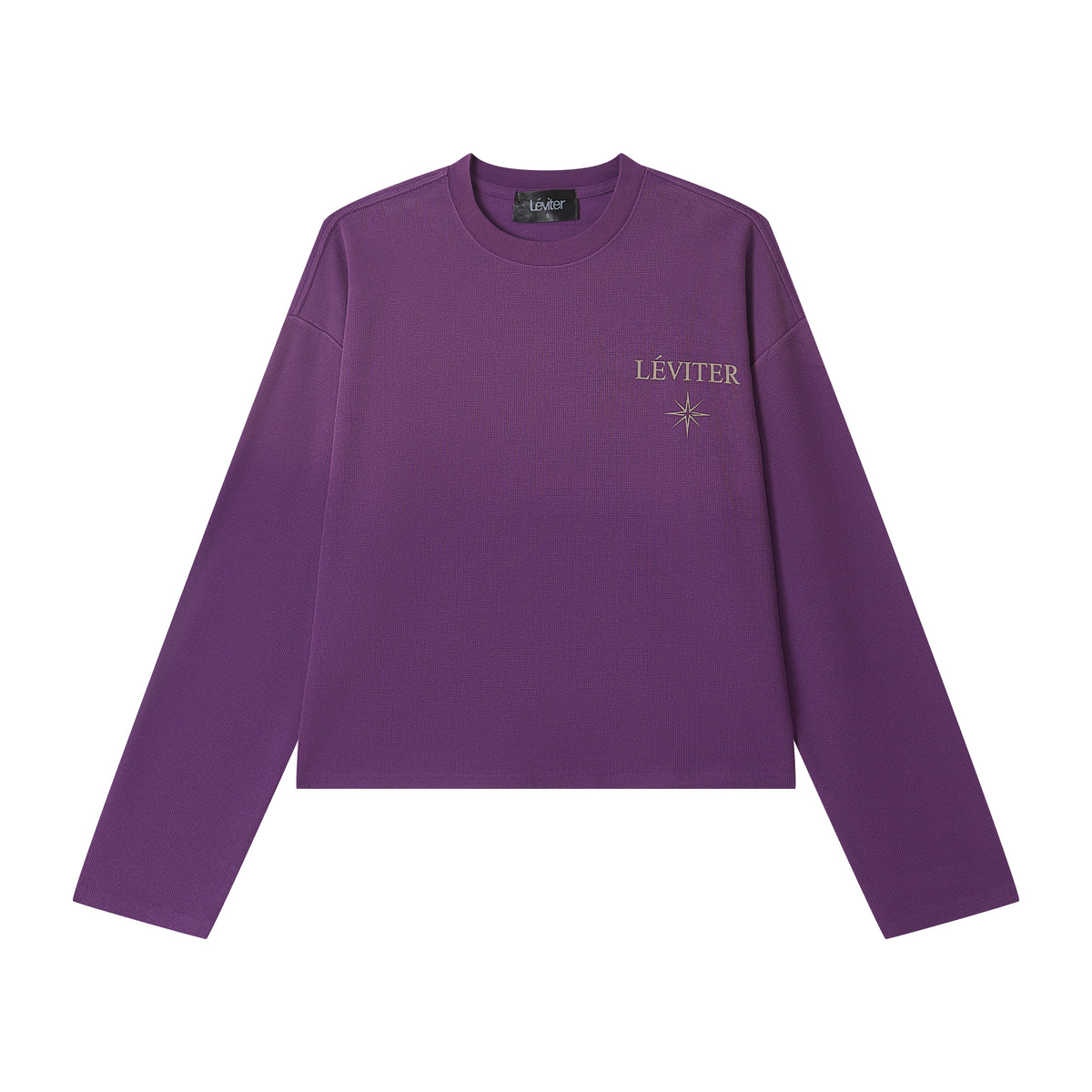 LÉVITER Vêtements Cropped Thermal — Washed Purple