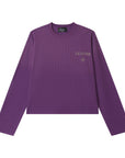 LÉVITER Vêtements Cropped Thermal — Washed Purple