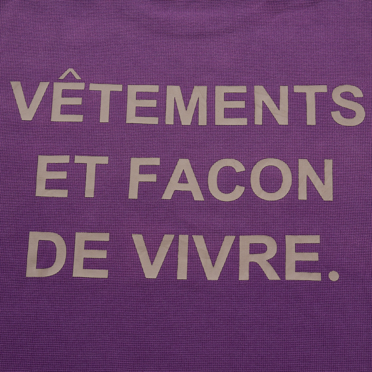 LÉVITER Vêtements Cropped Thermal — Washed Purple