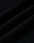 LÉVITER Vêtements Cropped Thermal — Washed Black