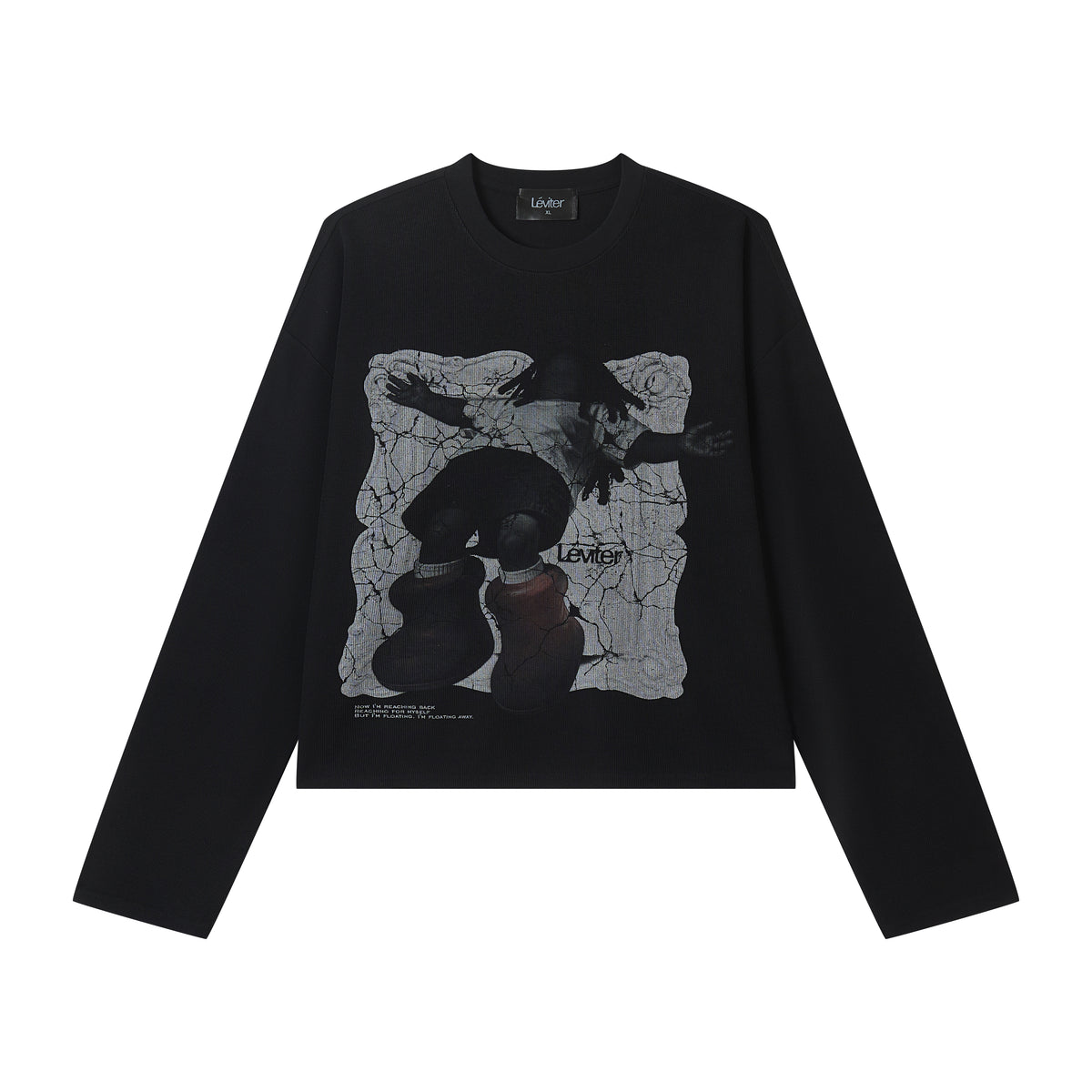 LÉVITER Floating Cropped Thermal — Black