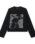 LÉVITER Floating Cropped Thermal — Black
