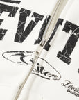 Léviter Collegiate Graphic Zip Hoodie – White