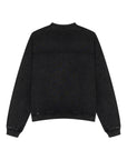 Léviter College Acid Wash Crewneck Zip-Up