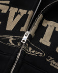 Léviter College Graphic Zip Hoodie – Black