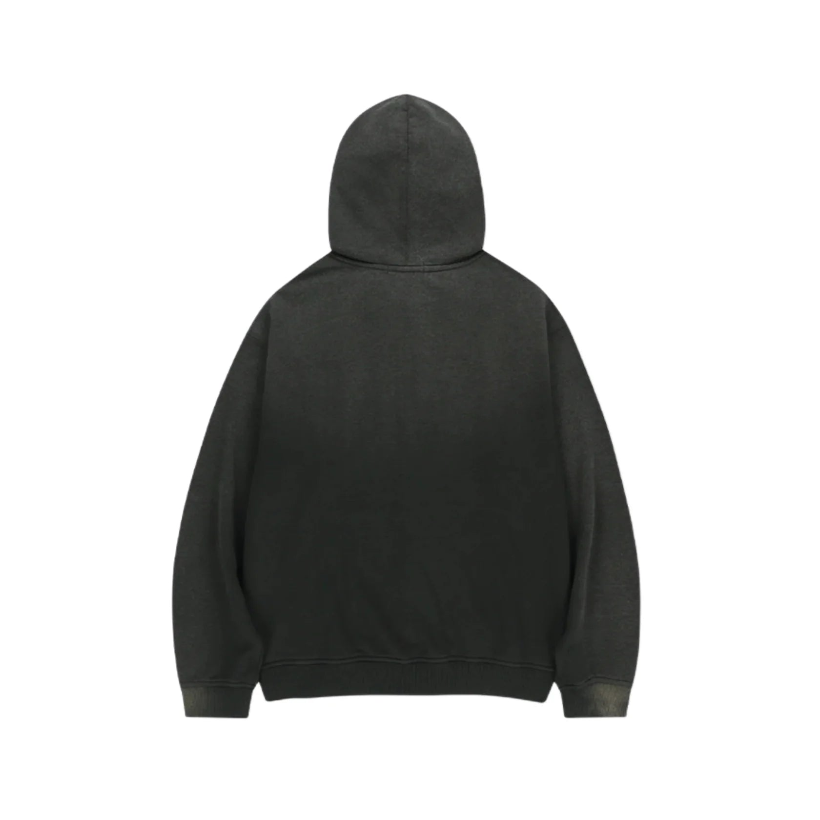 LÉVITER &amp; Stud Chasm Eyes Salt Washed Hood Zip Up BLACK