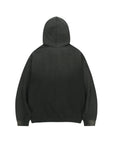 LÉVITER & Stud Chasm Eyes Salt Washed Hood Zip Up BLACK