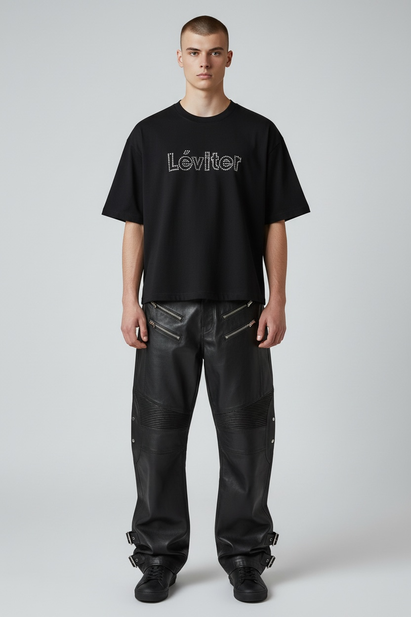 LÉVITER AirCool Stud Tee — Black