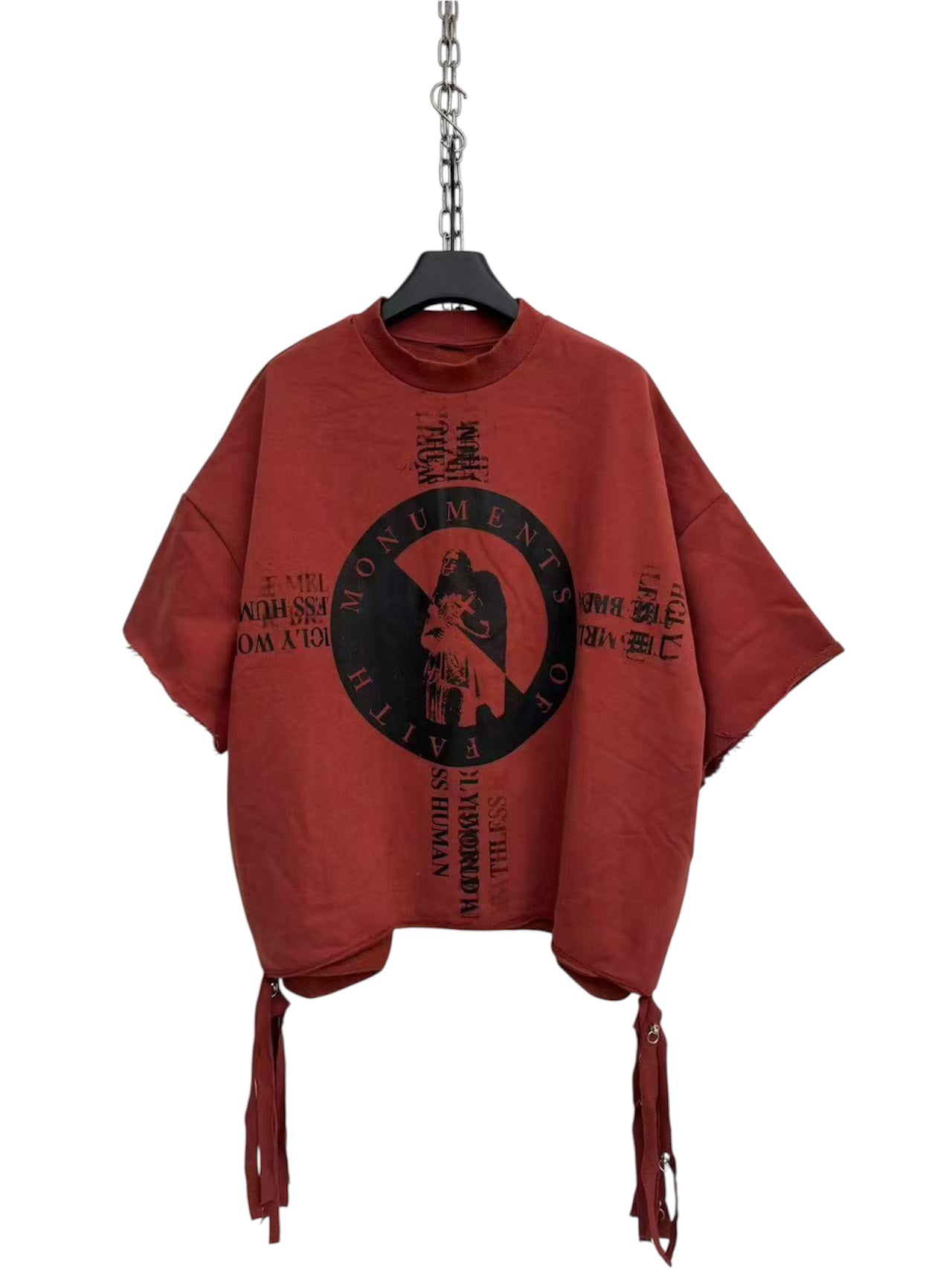 SMILEANDSAD Remake Washed Strap-Buckle Heavyweight Sweatshirt – 500g Pre-Order