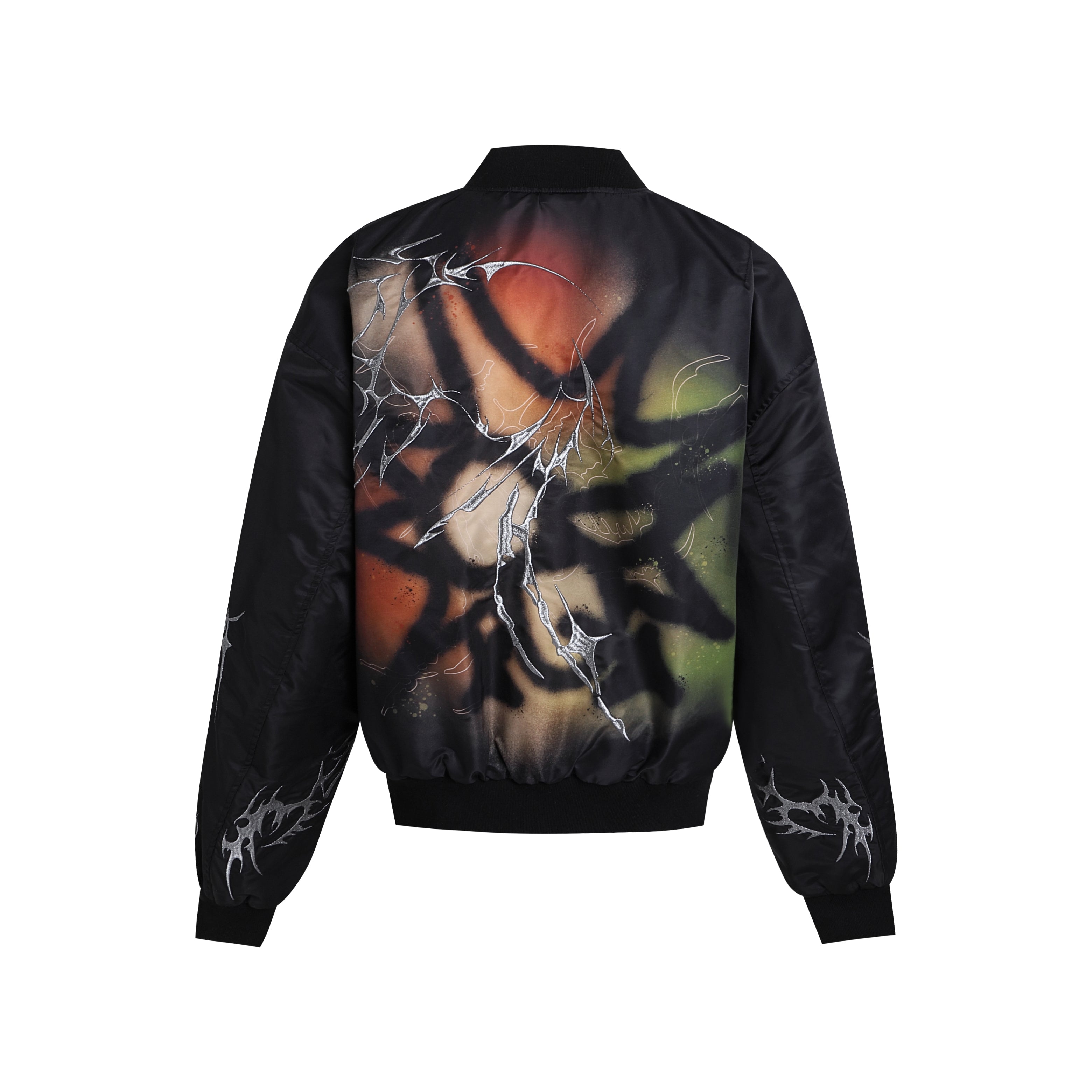LÉVITER &amp; DND4DES Graffiti Embroidered MA1 Bomber Jacket
