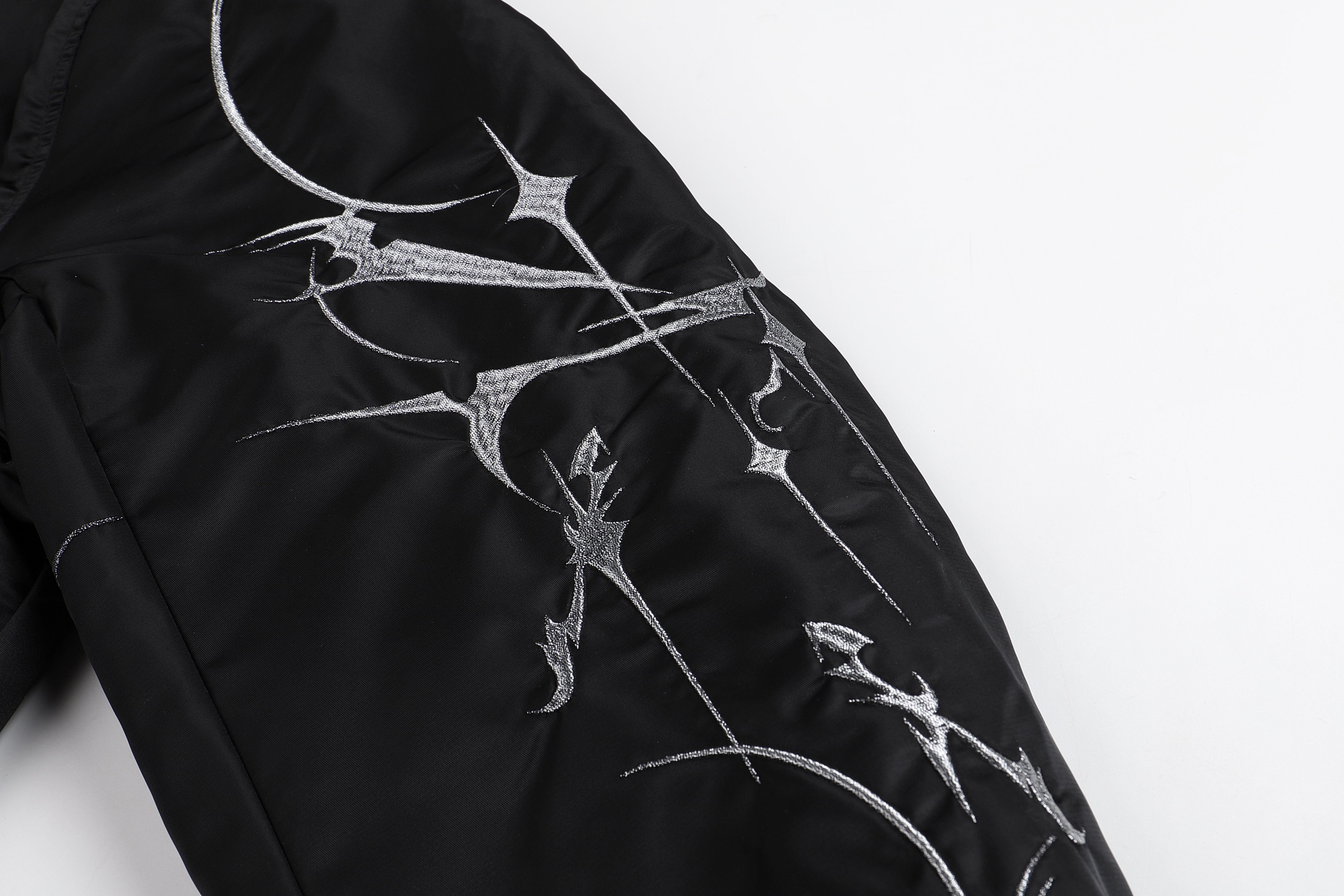 LÉVITER &amp; DND4DES Graffiti Embroidered MA1 Bomber Jacket