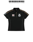 LÉVITER & REGEN ZONE SS26 Leopard Jacquard Striped Reflective Goat Polo