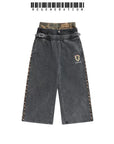 LÉVITER & REGEN ZONE 26SS “Rafah” Triple-Waist Patchwork Track Pants