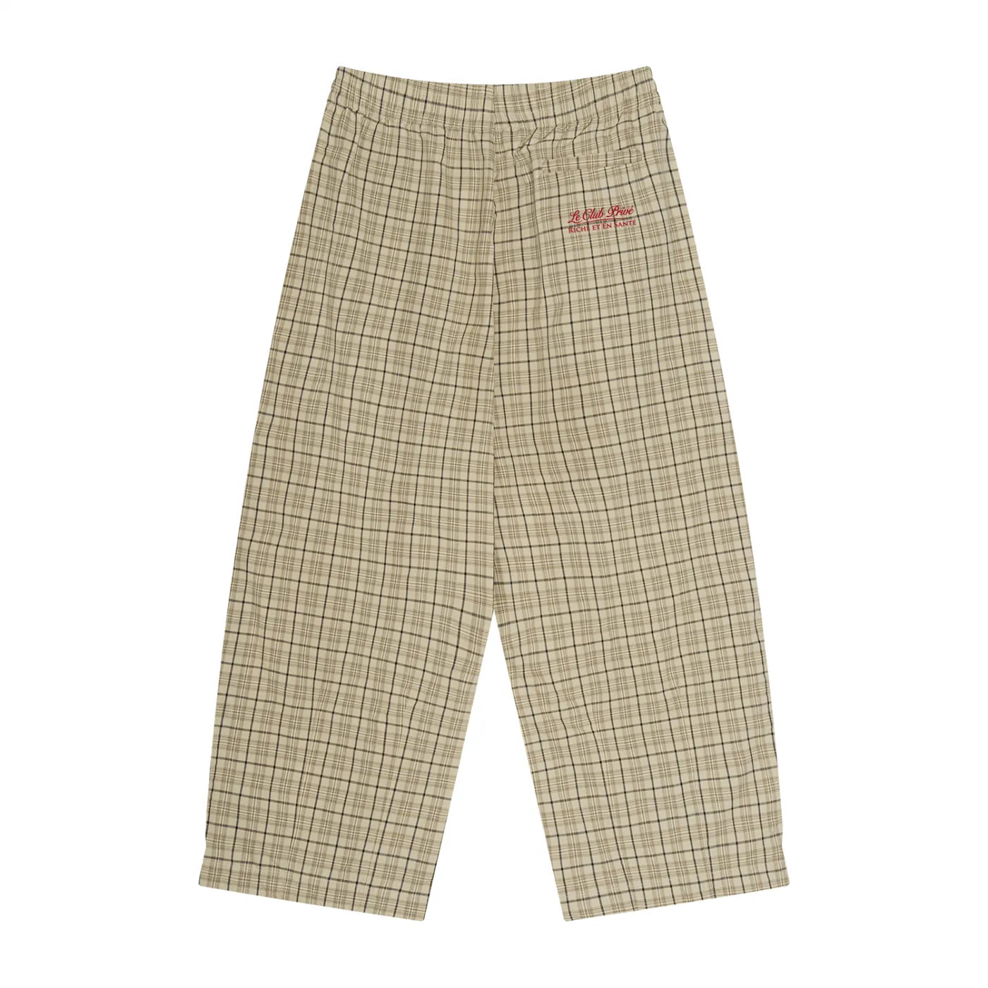 LÉVITER &amp; Riche Et En Santé Plaid Track Pants